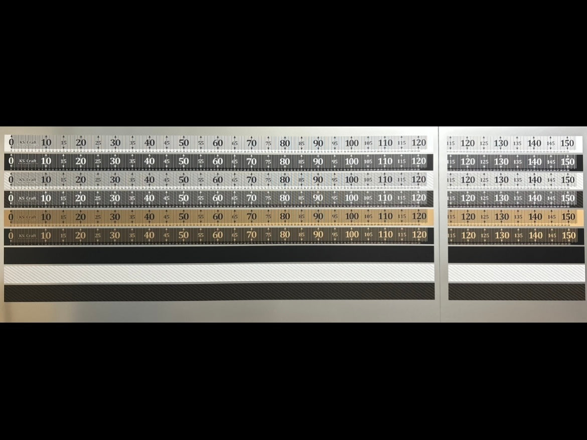 メジャーステッカー 横150cm×縦5cm