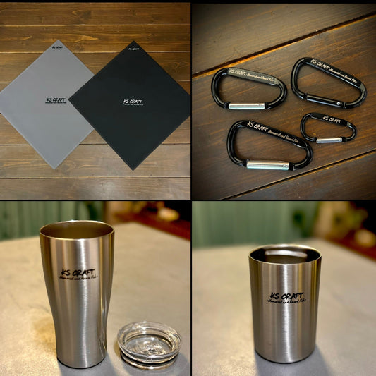 一般販売開始！半防水ラッピングクロス、ステンレス タンブラー/缶クーラー、カラビナ