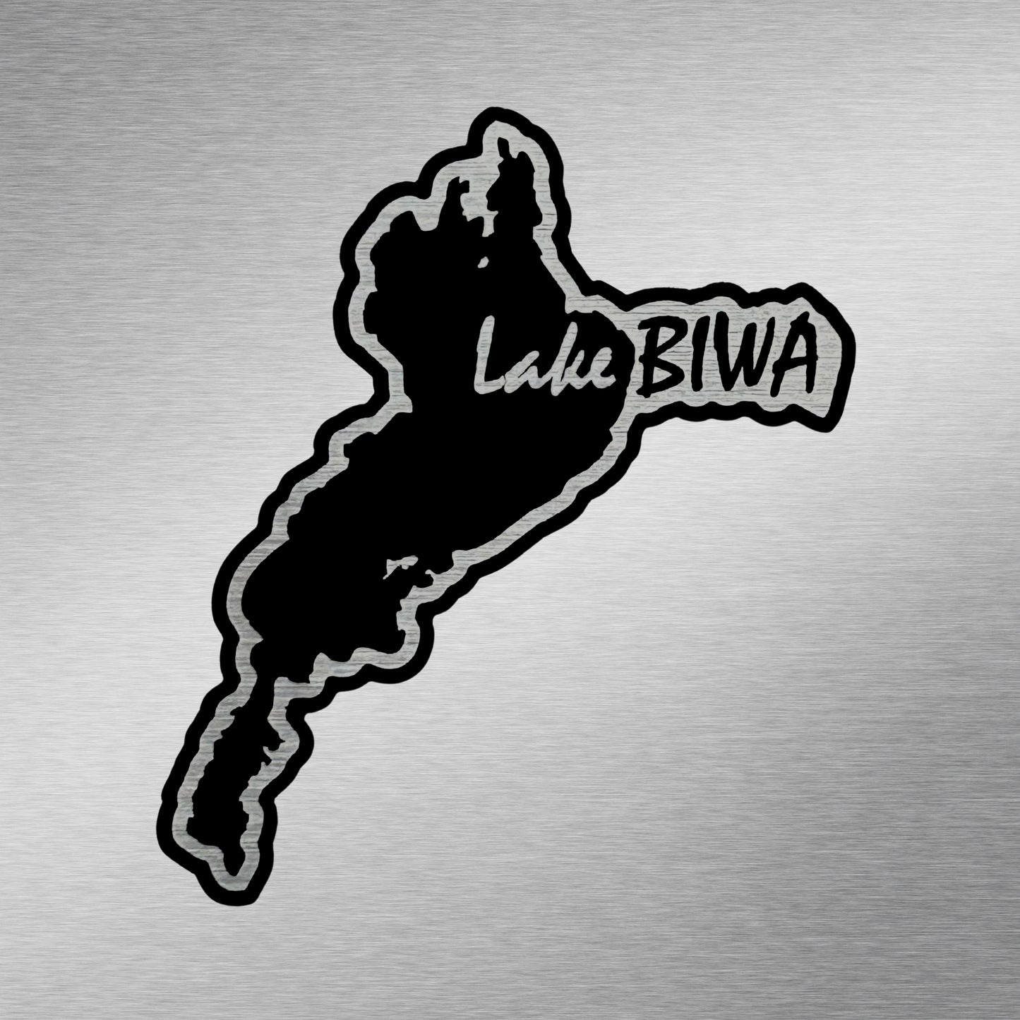 琵琶湖シルエット  ステッカー