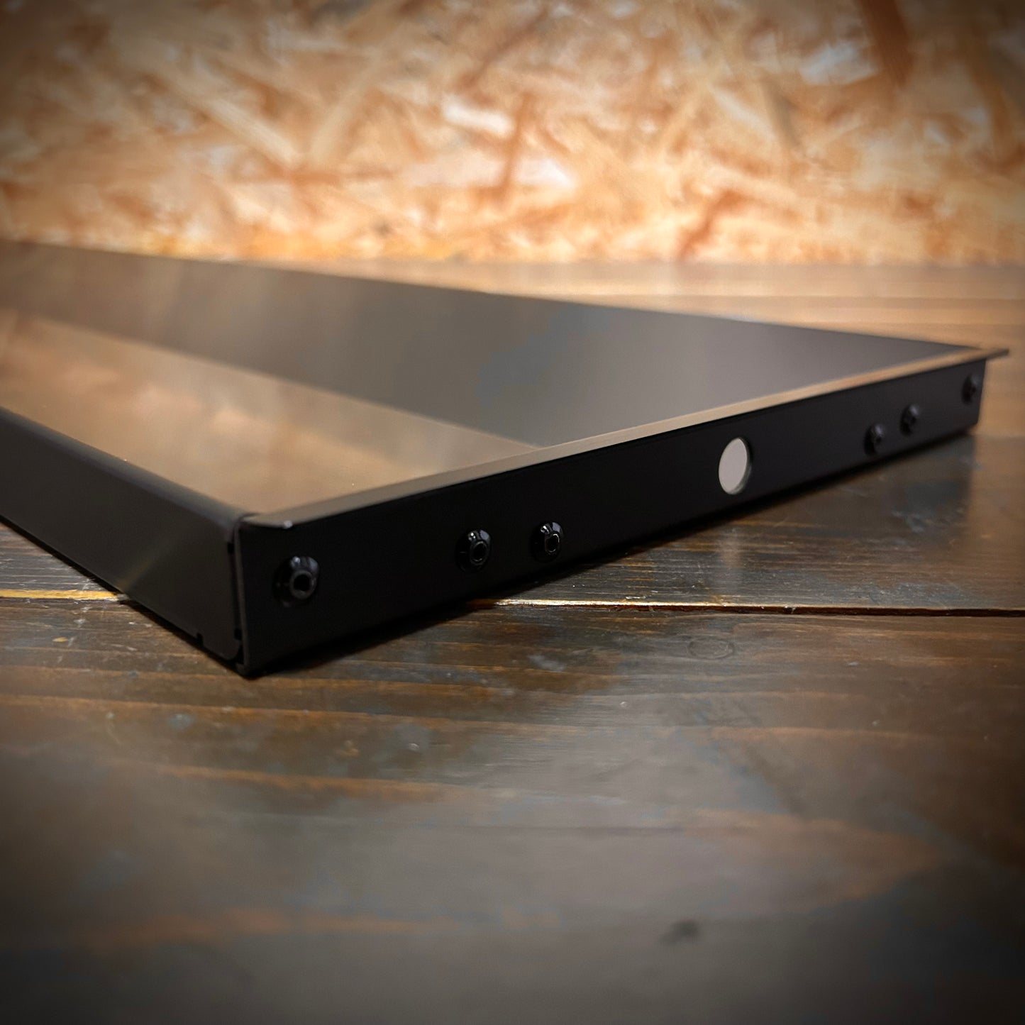 ブラックアルマイト  V型ストレートモデル  BASE-19下あごモデル（あご当て幅20cm）
