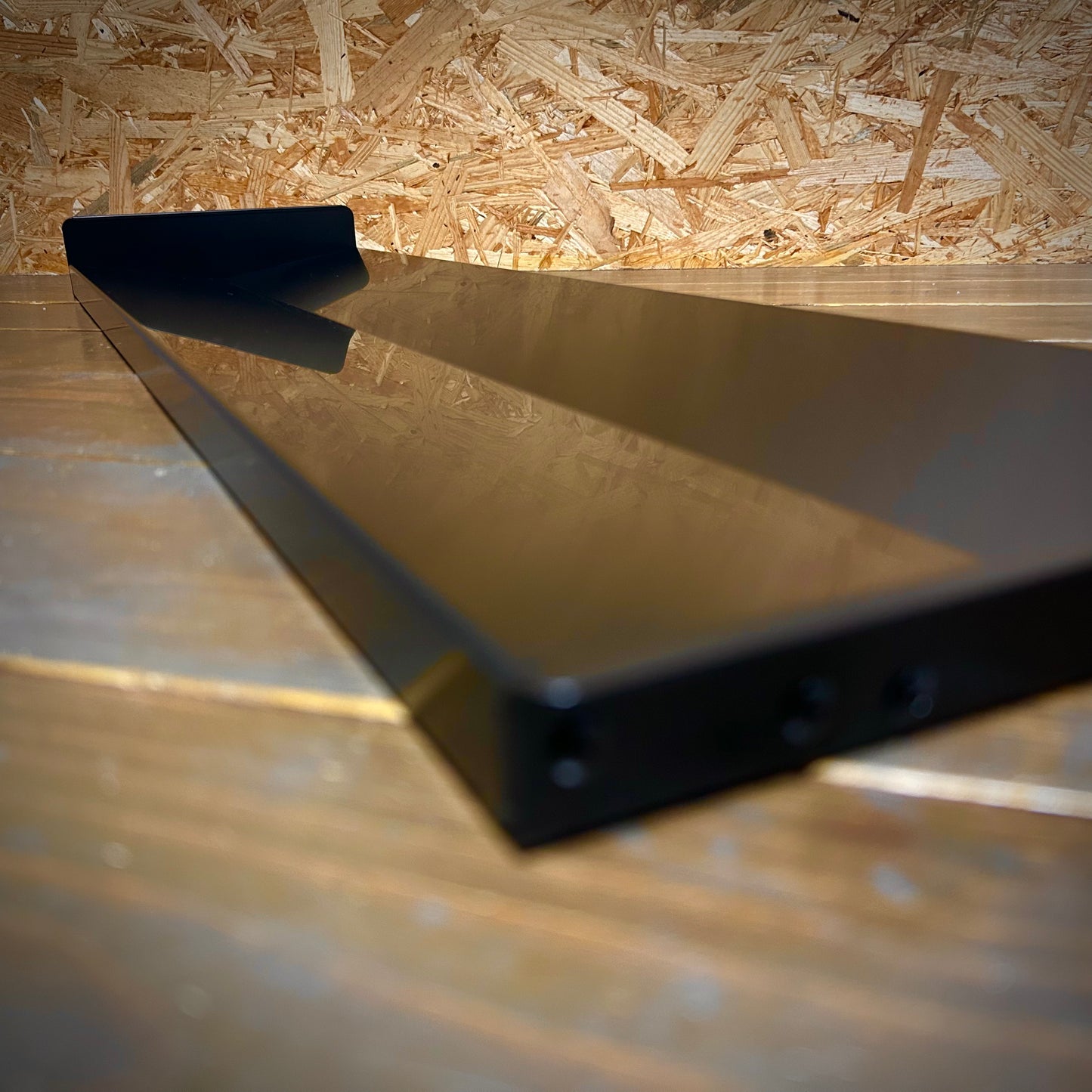 ブラックアルマイト  V型ストレートモデル  BASE-19下あごモデル（あご当て幅20cm）