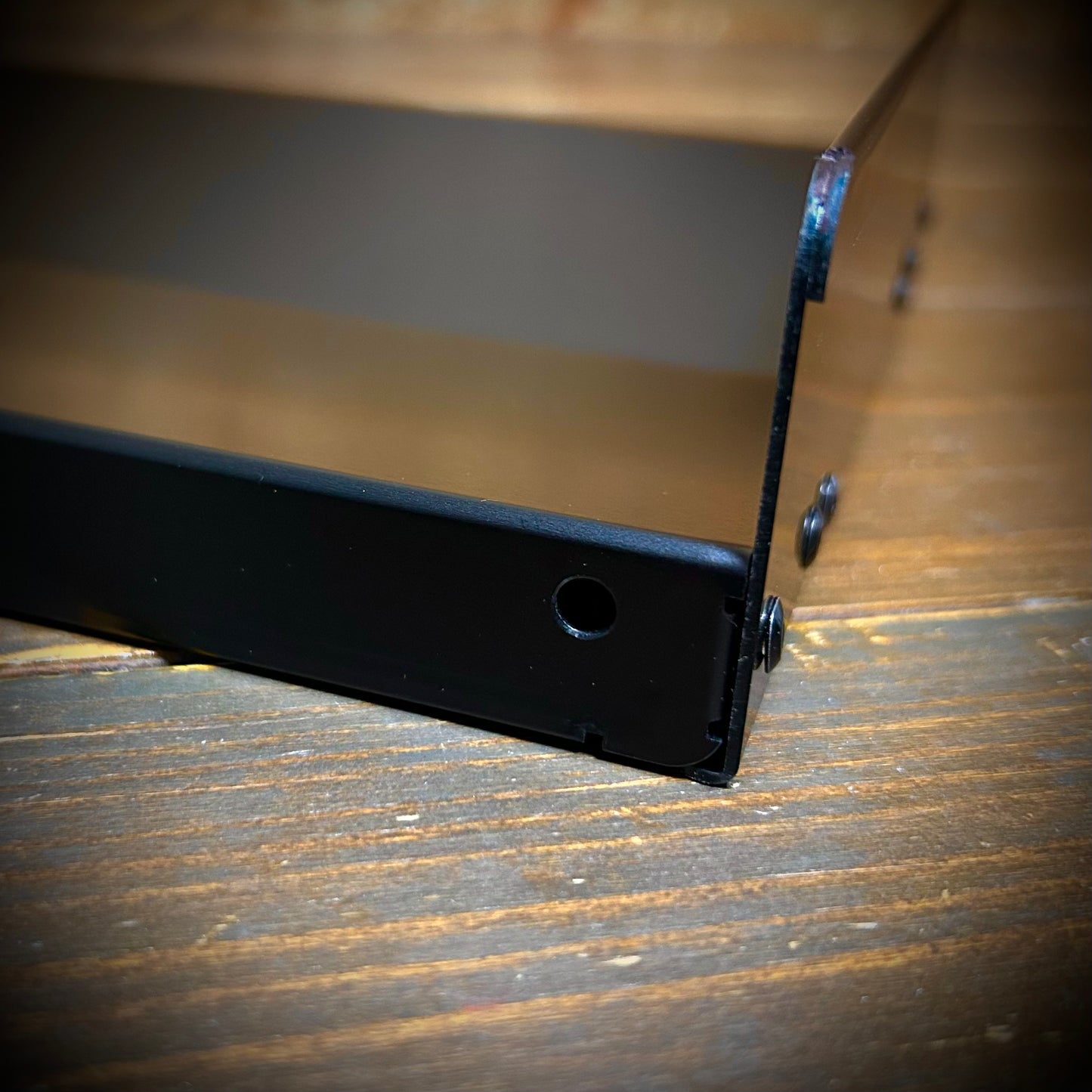ブラックアルマイト  V型ストレートモデル  BASE-19下あごモデル（あご当て幅20cm）