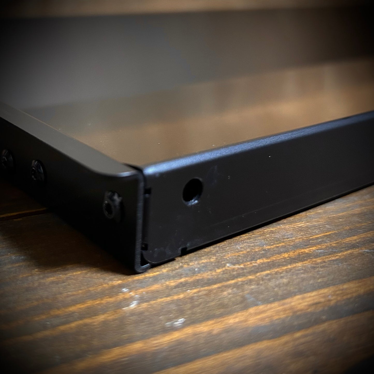 ブラックアルマイト  V型ストレートモデル  BASE-19下あごモデル（あご当て幅20cm）