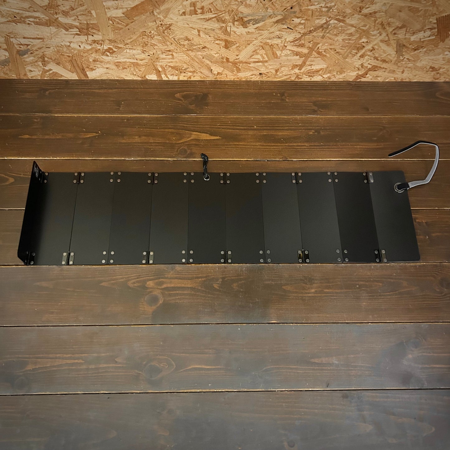 ブラックアルマイト　蛇腹モデル BASE- 15：下あご測り（あご当て幅20cm）