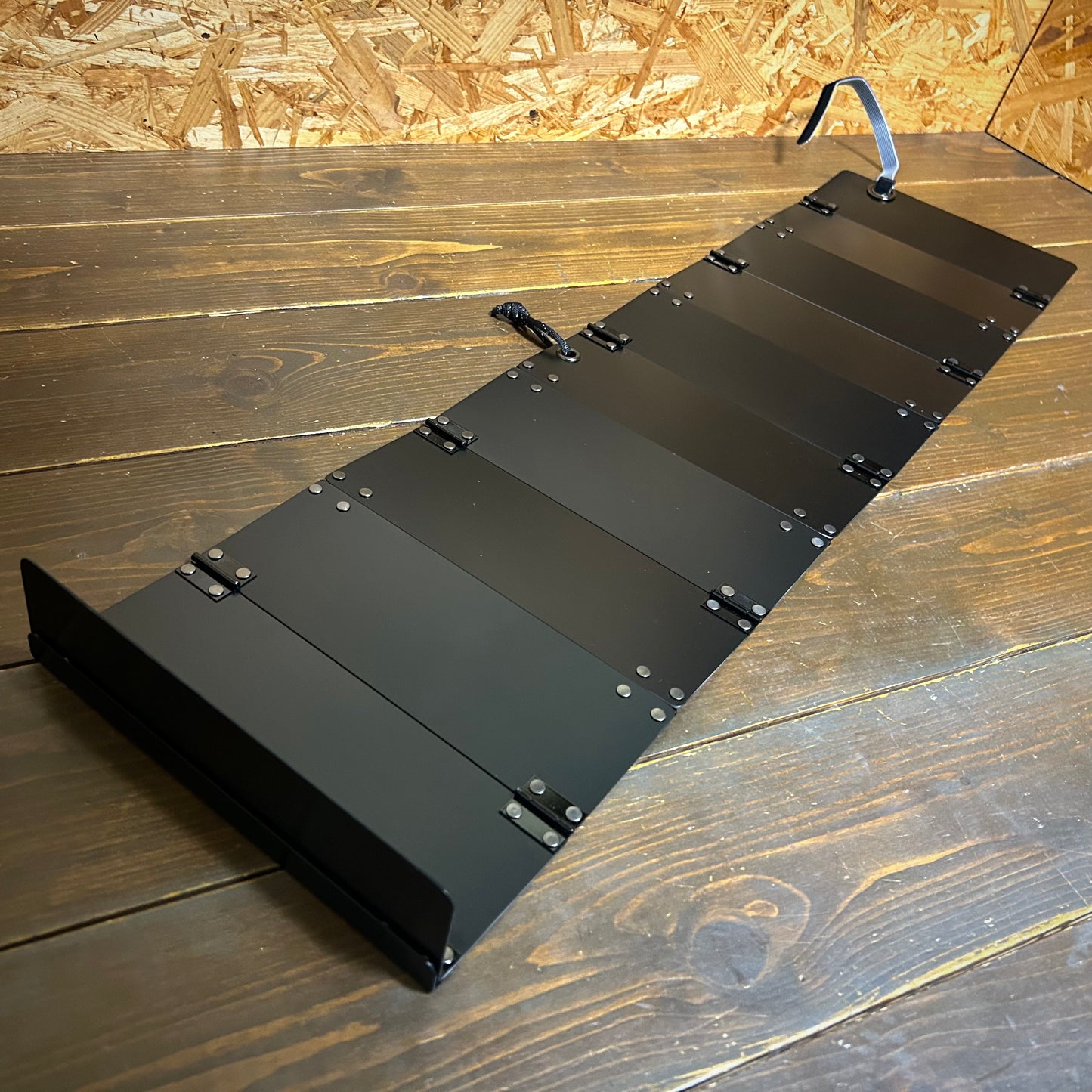 ブラックアルマイト　蛇腹モデル BASE- 15：下あご測り（あご当て幅20cm）