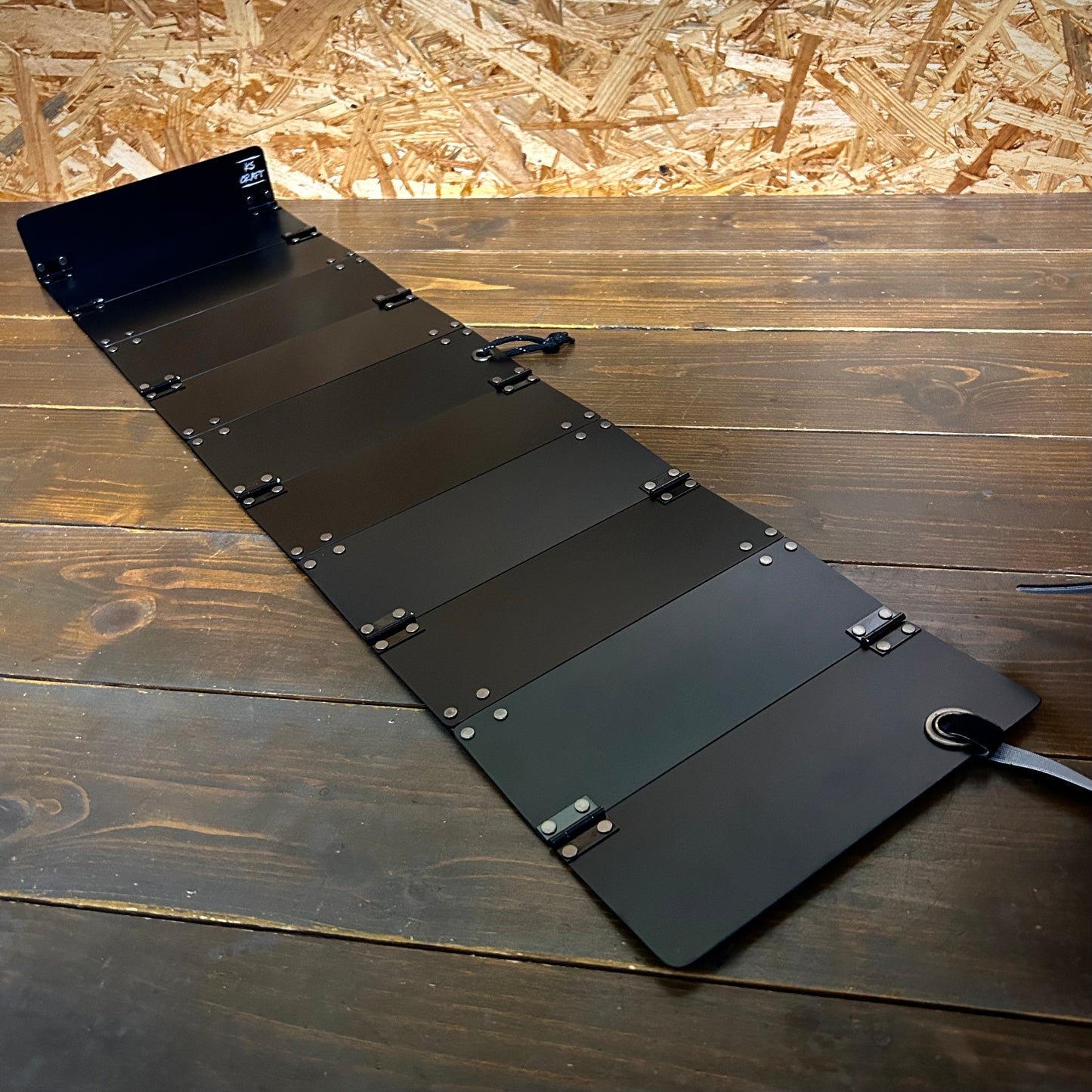 ブラックアルマイト　蛇腹モデル BASE- 15：下あご測り（あご当て幅20cm）