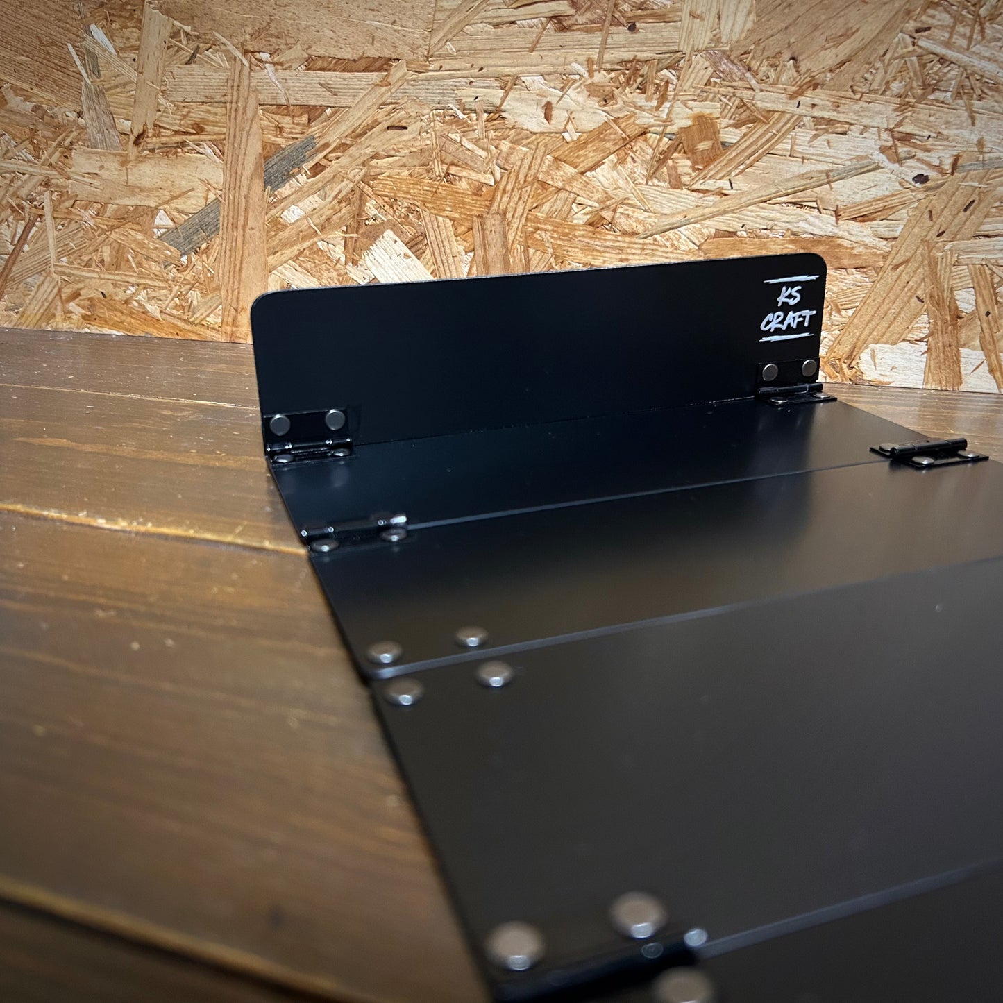 ブラックアルマイト　蛇腹モデル BASE- 15：下あご測り（あご当て幅20cm）