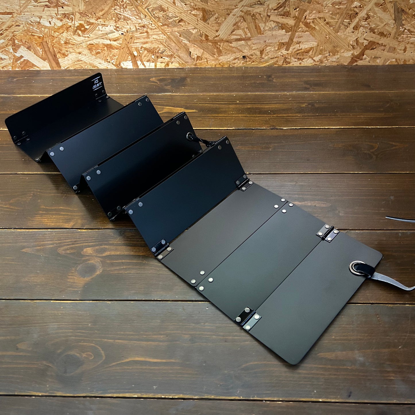 ブラックアルマイト　蛇腹モデル BASE- 15：下あご測り（あご当て幅20cm）