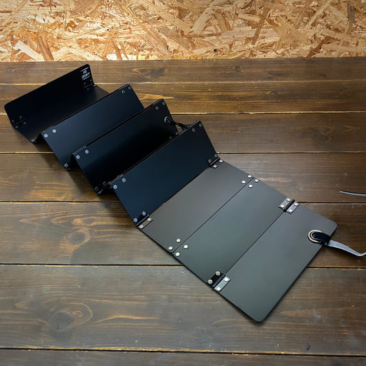 ブラックアルマイト　蛇腹モデル BASE- 15：下あご測り（あご当て幅20cm）