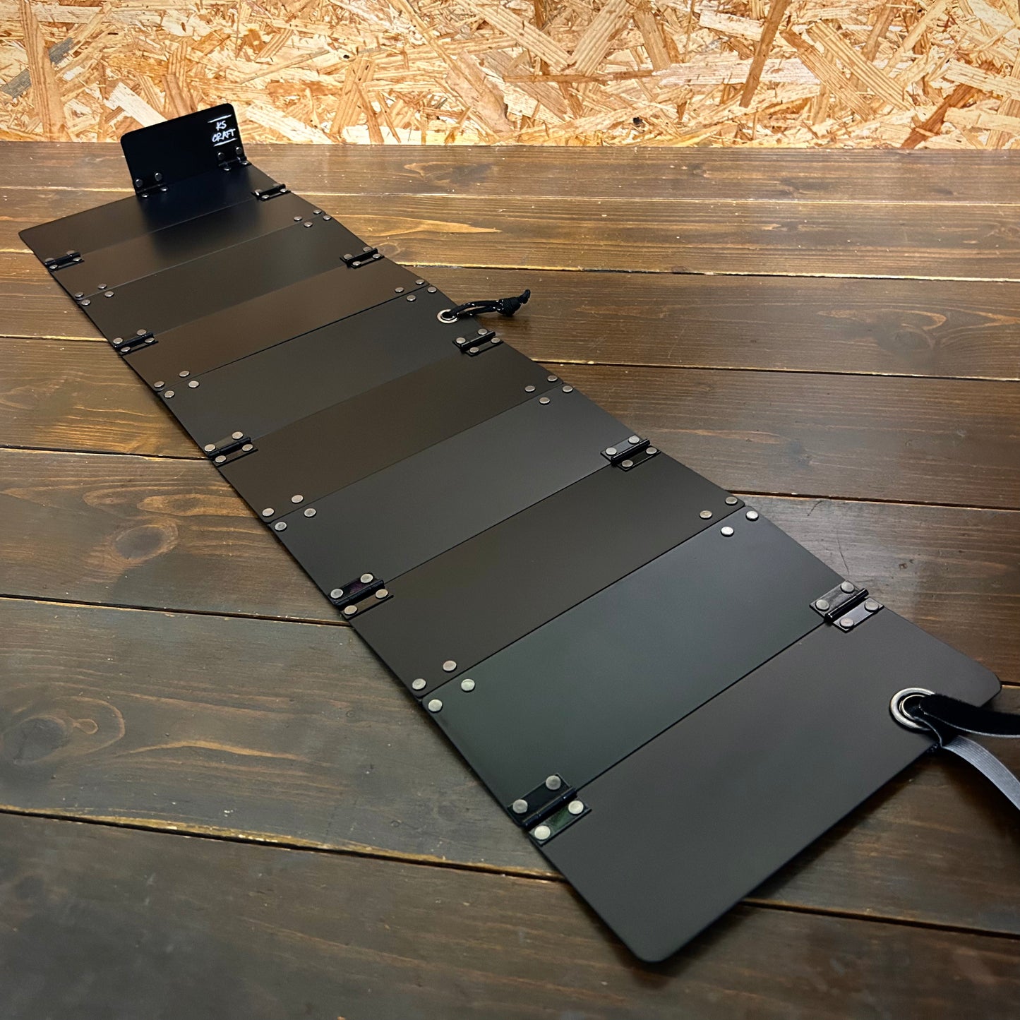 ブラックアルマイト　蛇腹モデル BASE- 16：上あご測り（あご当て幅10cm）