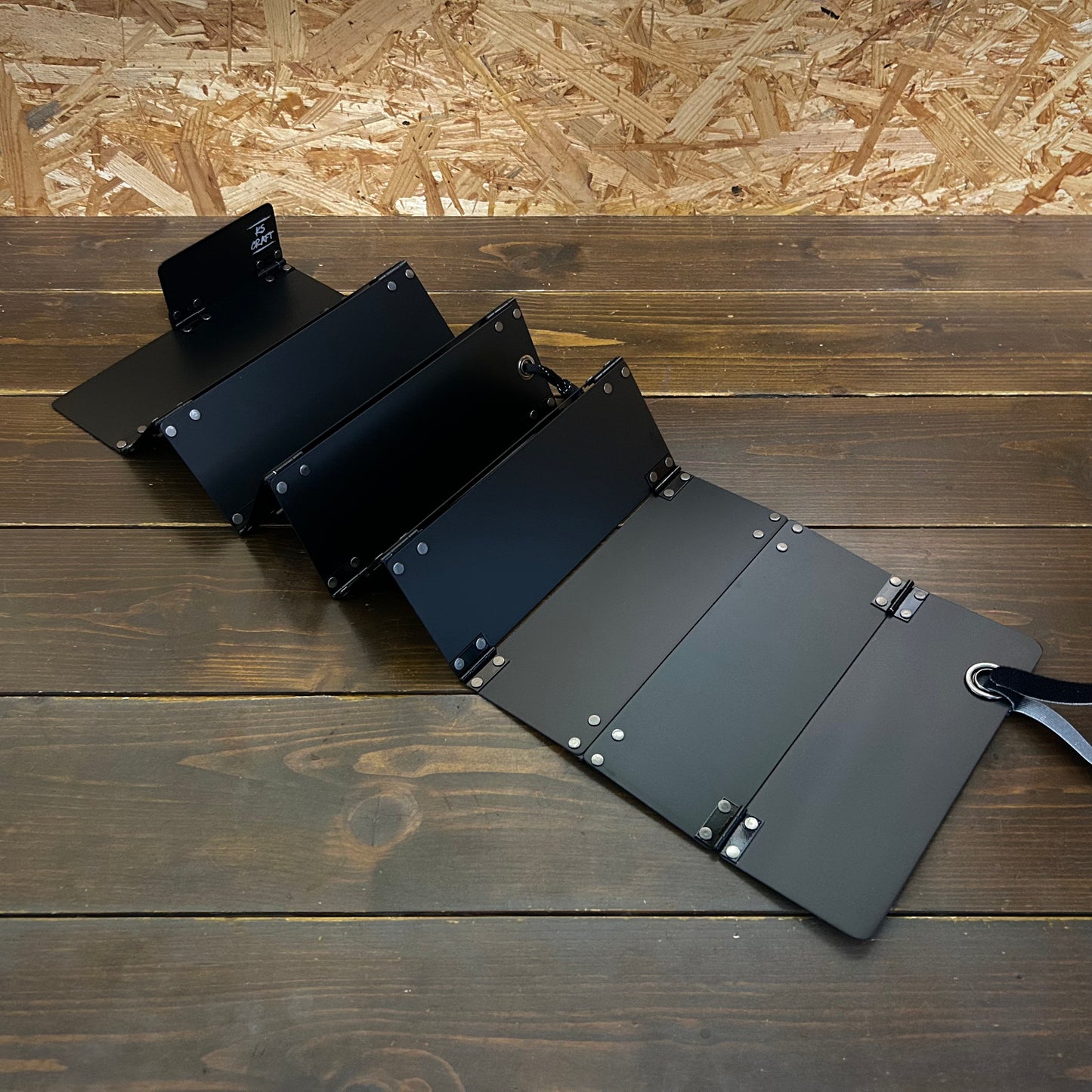 ブラックアルマイト　蛇腹モデル BASE- 16：上あご測り（あご当て幅10cm）