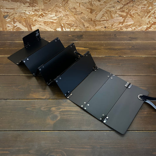 ブラックアルマイト　蛇腹モデル BASE- 16：上あご測り（あご当て幅10cm）